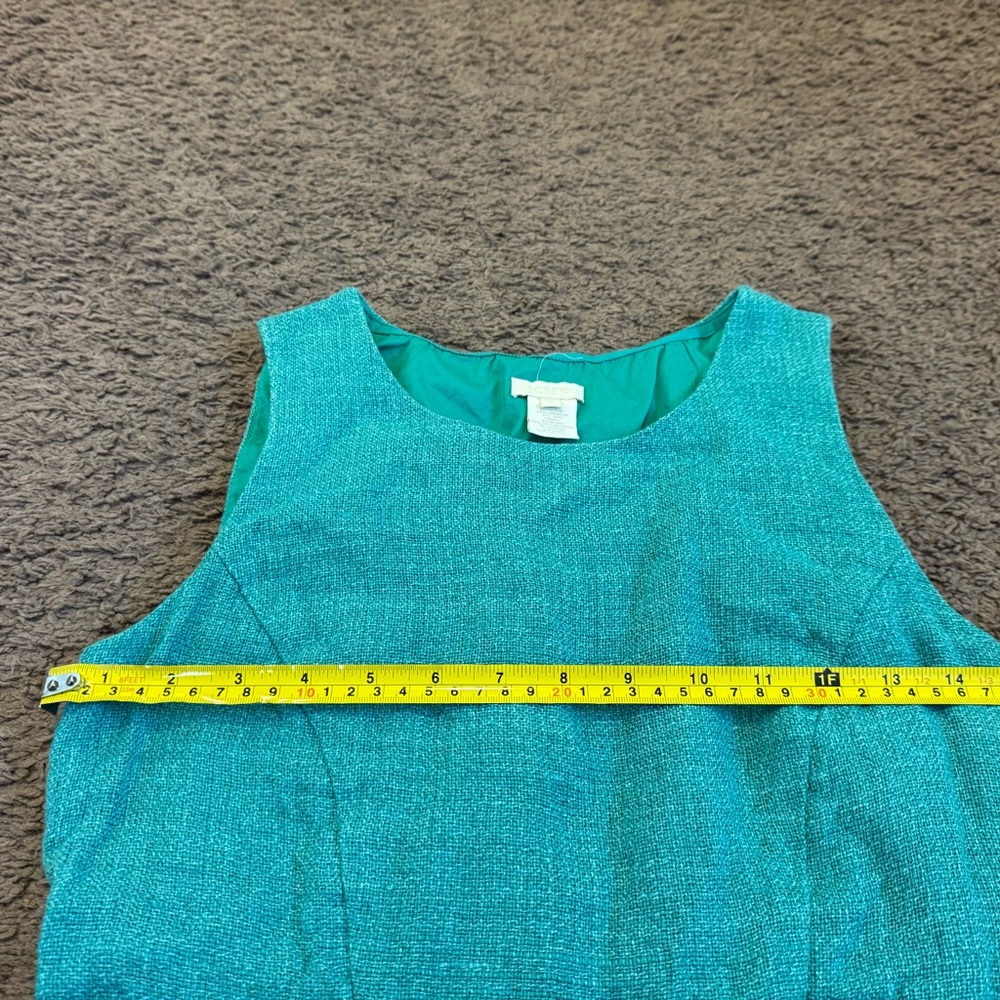 J.Crew Jade JUTE & LINEN Art-to-Wear Natural Woven Attache Sheath Dress 2 $158 - Picture 7 of 9